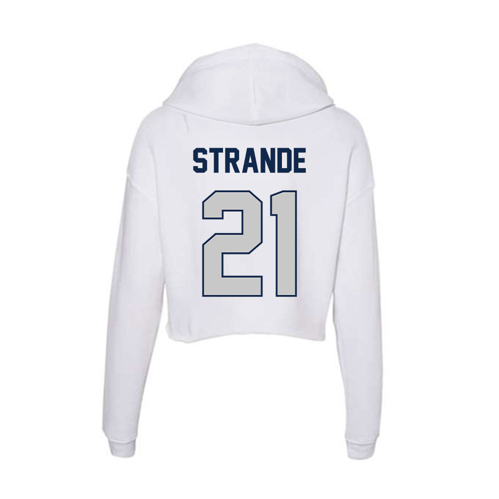 BU - NCAA Women's Basketball : Caroline Strande - Women's Crop Fleece Hoodie-1