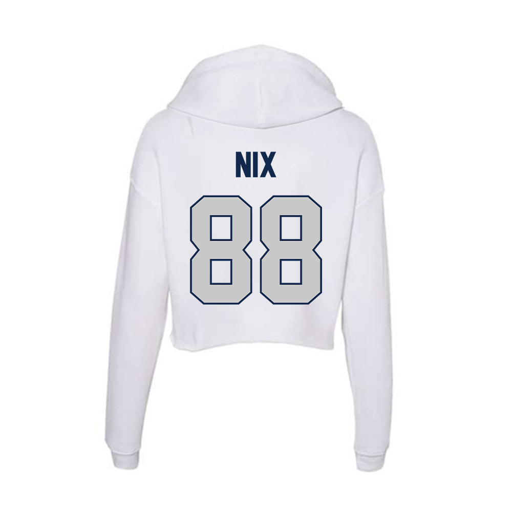 Butler - NCAA Football : Michael Nix - Women's Crop Fleece Hoodie-1