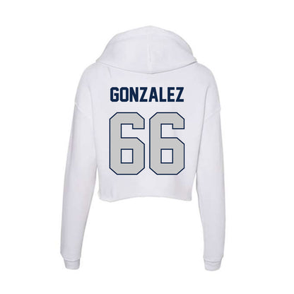 BU - NCAA Football : Fabian Gonzalez - Women's Crop Fleece Hoodie-1
