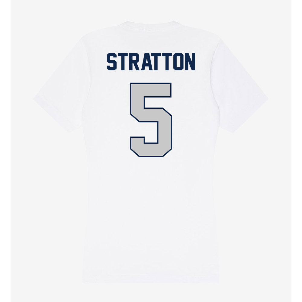 Butler - NCAA Football : Jackson Stratton - Women's V-Neck T-Shirt-1
