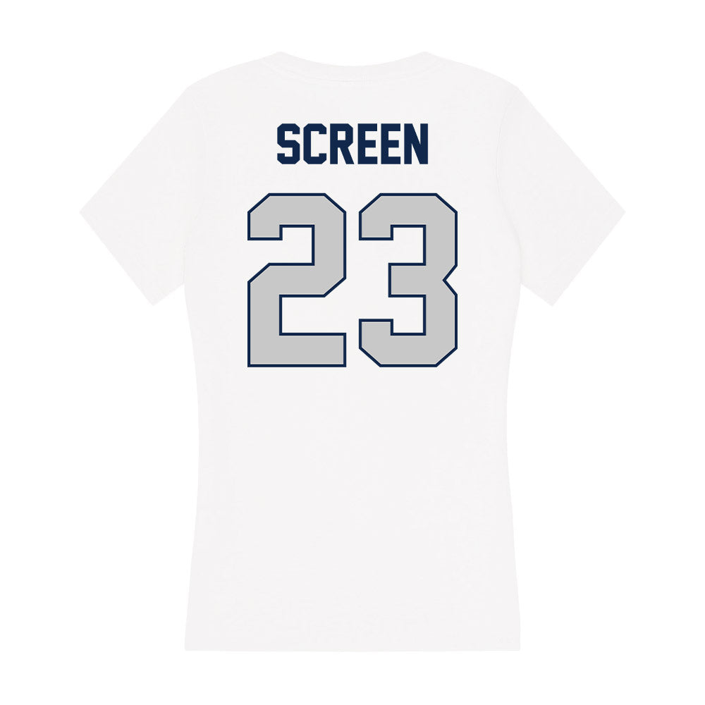 BU - NCAA Men's Basketball : Andre Screen - Women's V-Neck T-Shirt-1