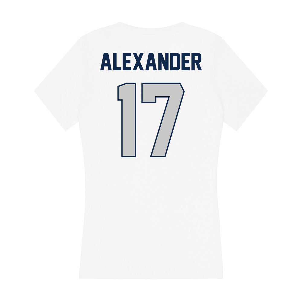 BU - NCAA Softball : Makena Alexander - Women's V-Neck T-Shirt-1