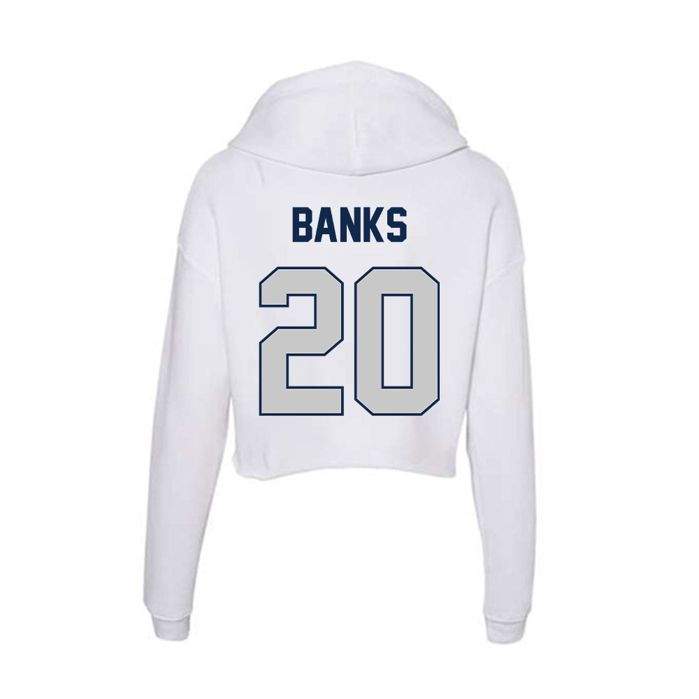 BU - NCAA Baseball : Tyler Banks - Women's Crop Fleece Hoodie-1