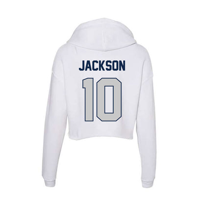 BU - NCAA Football : Jeremiah Jackson - Women's Crop Fleece Hoodie-1