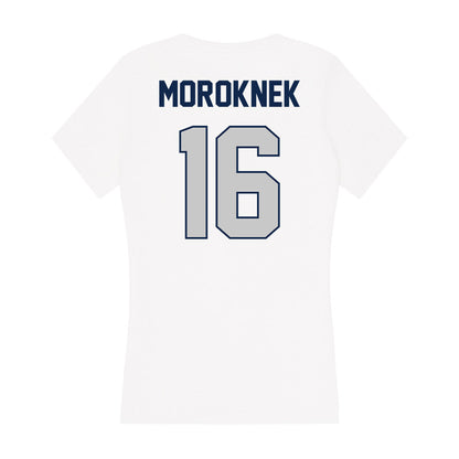 BU - NCAA Baseball : Jack Moroknek - Women's V-Neck T-Shirt-1