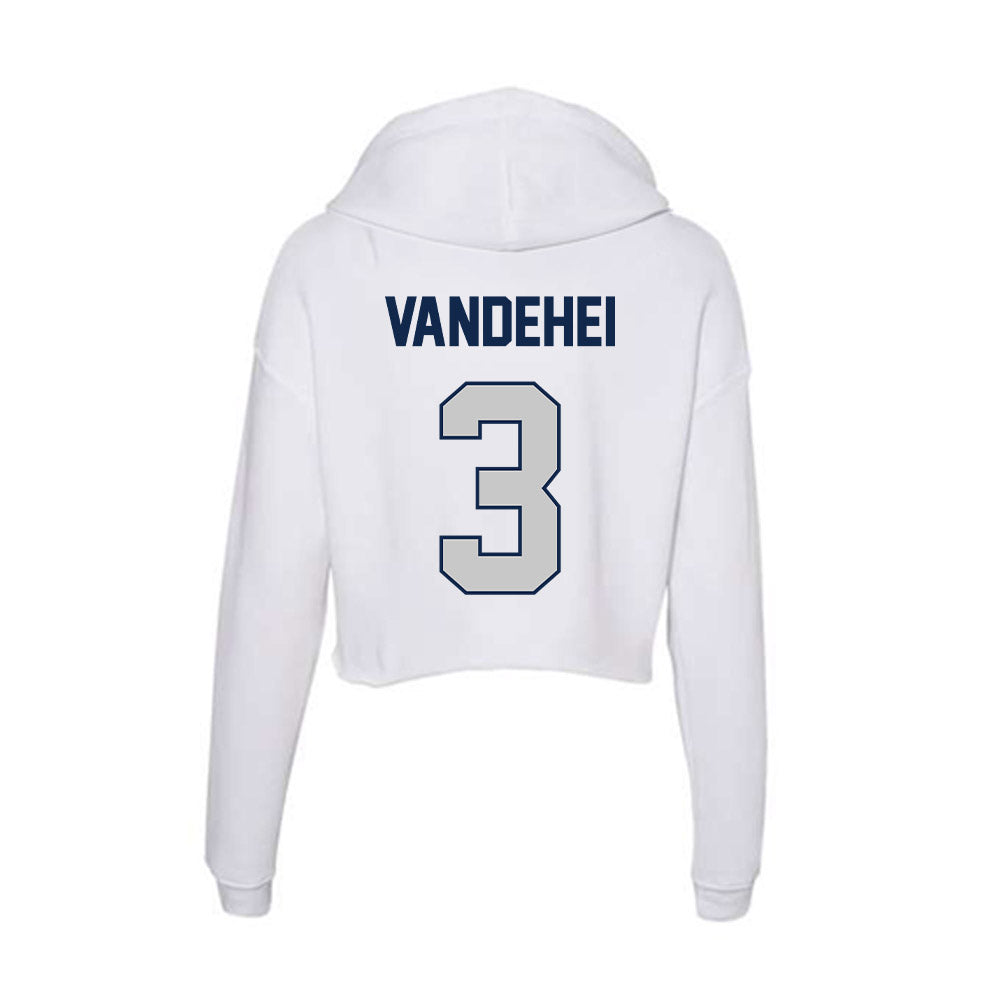 BU - NCAA Softball : Leigh VandeHei - Women's Crop Fleece Hoodie-1