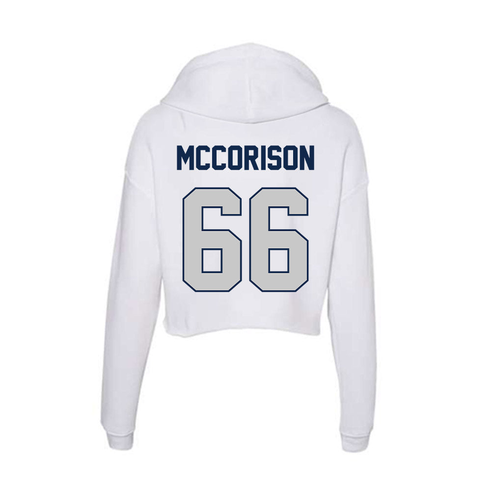 Butler - NCAA Football : William McCorison - Women's Crop Fleece Hoodie-1