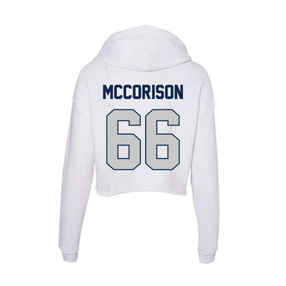 Butler - NCAA Football : William McCorison - Women's Crop Fleece Hoodie-1