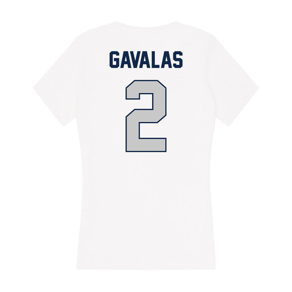 BU - NCAA Men's Basketball : Artemios Gavalas - Women's V-Neck T-Shirt-1