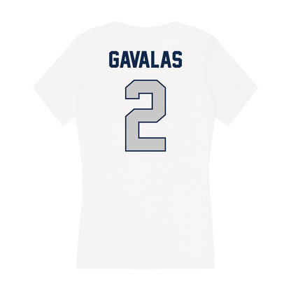 BU - NCAA Men's Basketball : Artemios Gavalas - Women's V-Neck T-Shirt-1