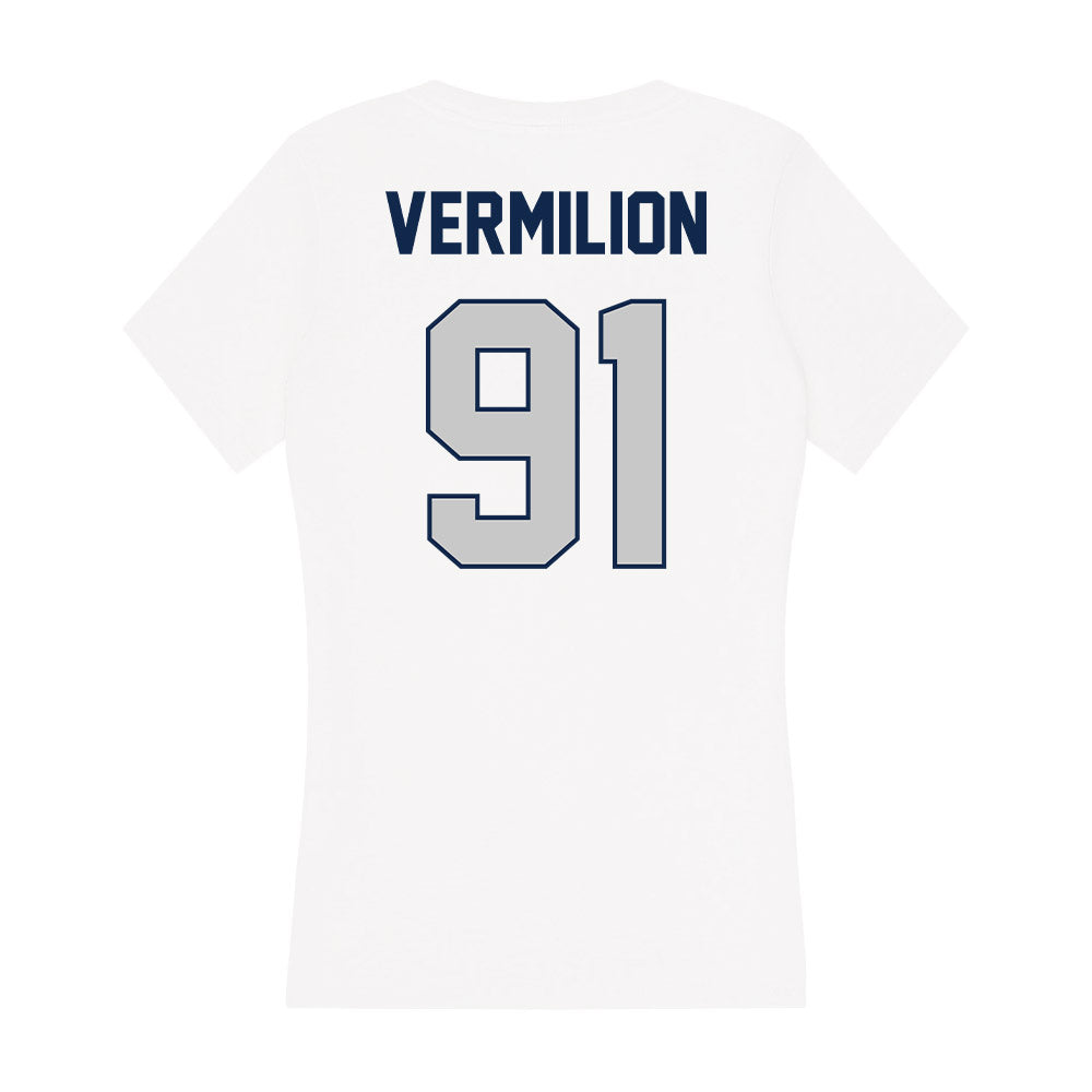 BU - NCAA Football : Christian Vermilion - Women's V-Neck T-Shirt-1