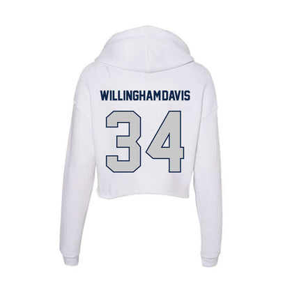 BU - NCAA Football : Zac Willingham-Davis - Women's Crop Fleece Hoodie-1