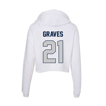 Butler - NCAA Softball : Kendall Graves - Women's Crop Fleece Hoodie-1