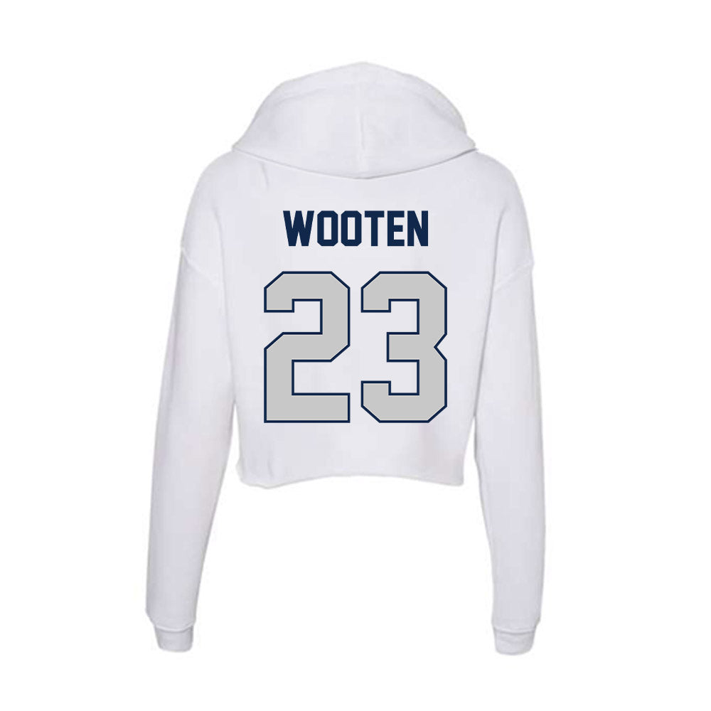 BU - NCAA Football : Luke Wooten - Women's Crop Fleece Hoodie-1