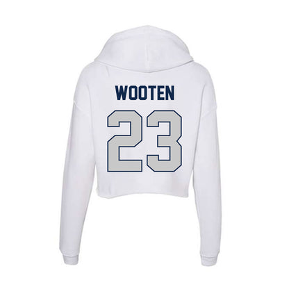 BU - NCAA Football : Luke Wooten - Women's Crop Fleece Hoodie-1