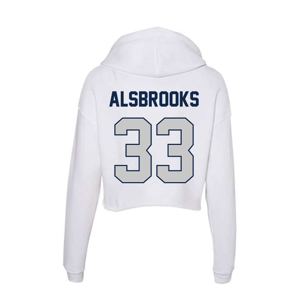 BU - NCAA Football : Trey Alsbrooks - Women's Crop Fleece Hoodie-1
