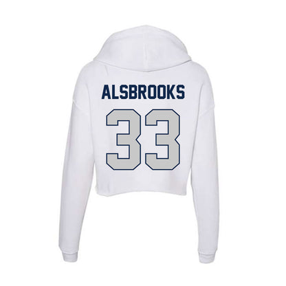 BU - NCAA Football : Trey Alsbrooks - Women's Crop Fleece Hoodie-1
