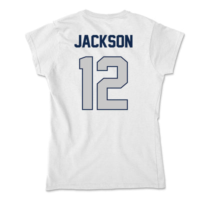 BU - NCAA Women's Basketball : Saniya Jackson - Soft Style Women’s T-Shirt-1