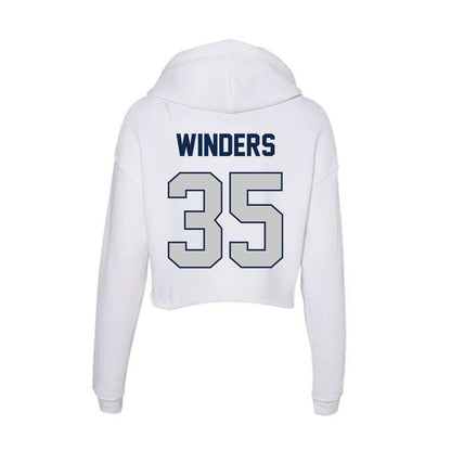 Butler - NCAA Baseball : Max Winders - Women's Crop Fleece Hoodie-1