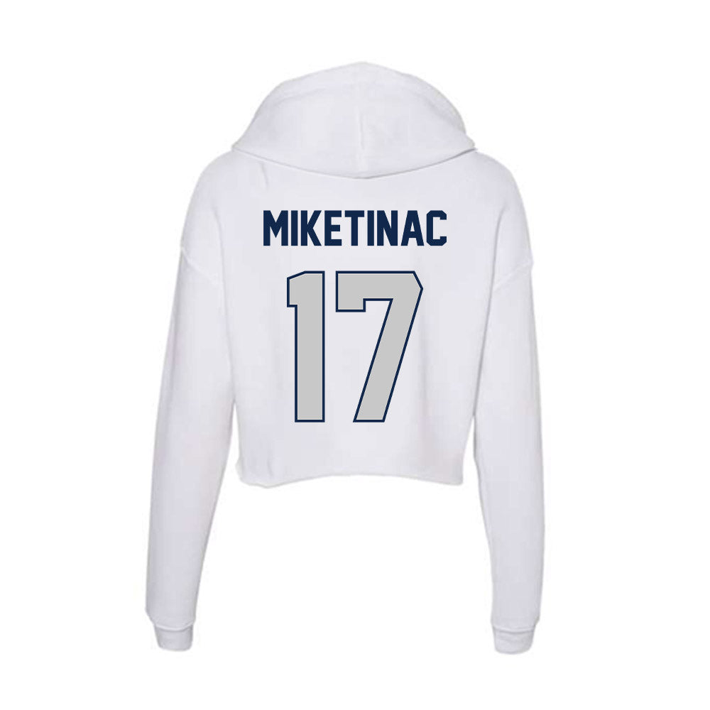 BU - NCAA Baseball : Nick Miketinac - Women's Crop Fleece Hoodie-1