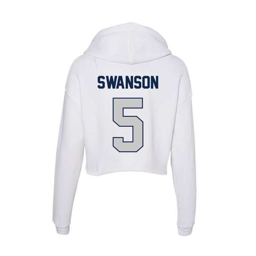 BU - NCAA Women's Basketball : Mckenzie Swanson - Women's Crop Fleece Hoodie-1