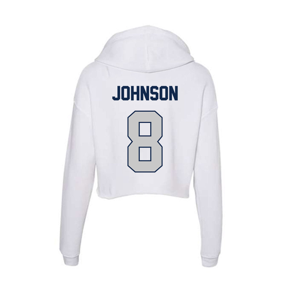 Butler - NCAA Softball : Alyx Johnson - Women's Crop Fleece Hoodie-1