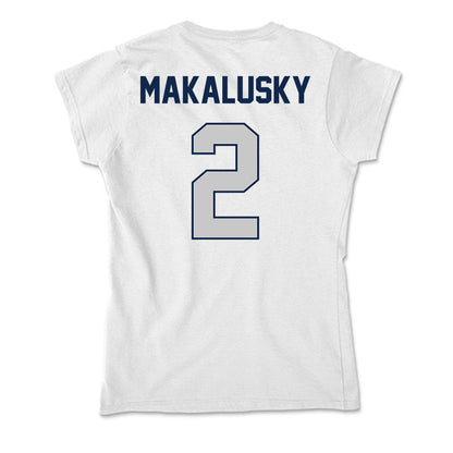 BU - NCAA Women's Basketball : Riley Makalusky - Soft Style Women’s T-Shirt-1