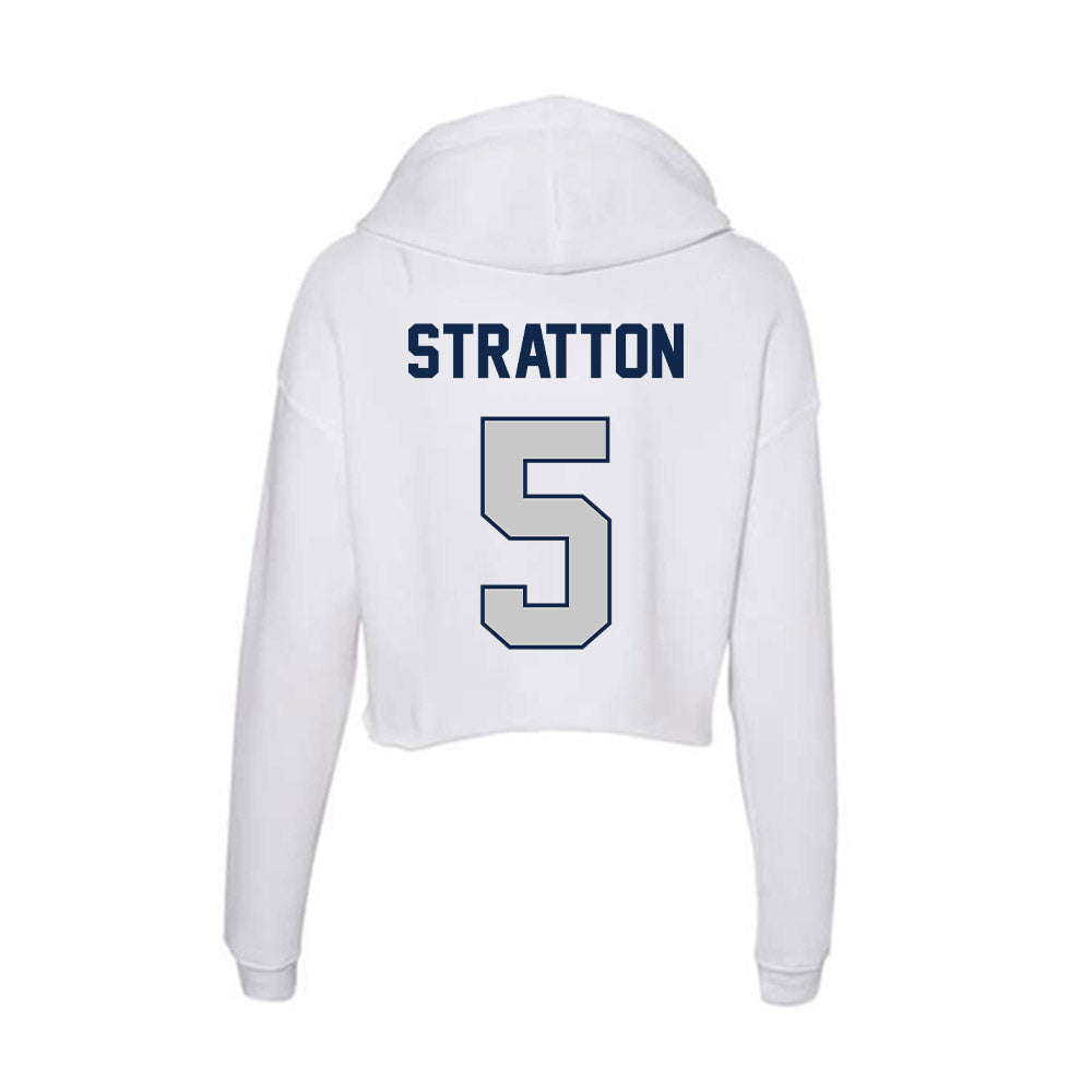 Butler - NCAA Football : Jackson Stratton - Women's Crop Fleece Hoodie-1