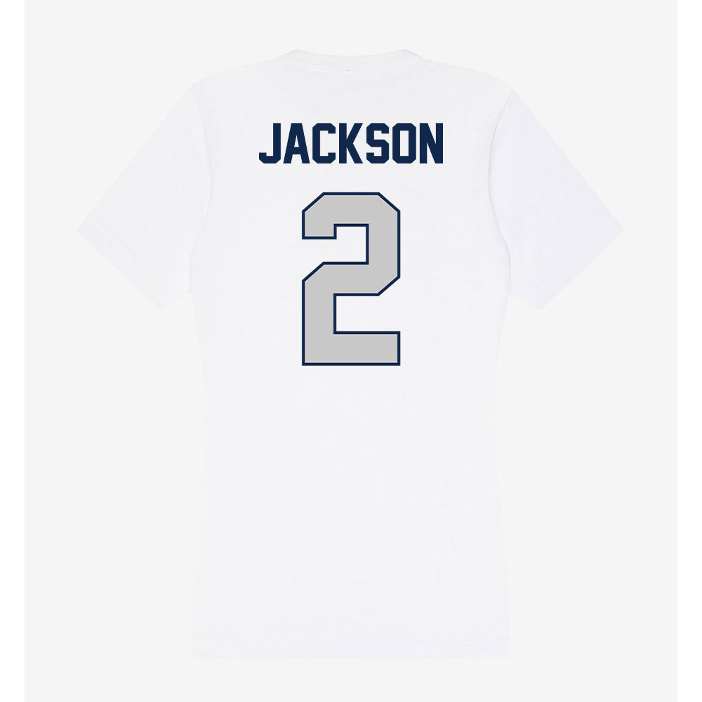 Butler - NCAA Men's Basketball : Jalen Jackson - Women's V-Neck T-Shirt-1