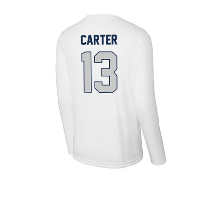 BU - NCAA Baseball : Xavier Carter - Performance Long Sleeve T-Shirt-1