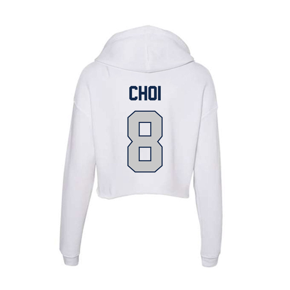 BU - NCAA Baseball : Ian Choi - Women's Crop Fleece Hoodie-1