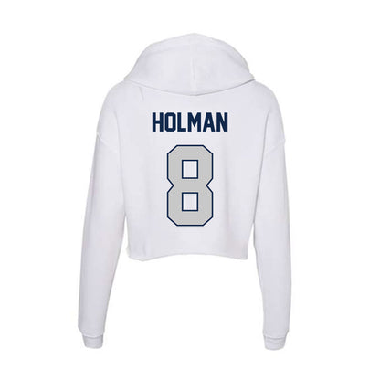 BU - NCAA Football : Dev Holman - Women's Crop Fleece Hoodie-1