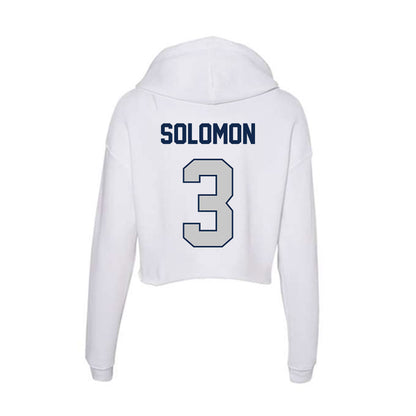 BU - NCAA Baseball : AJ Solomon - Women's Crop Fleece Hoodie-1