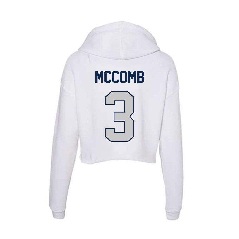 BU - NCAA Men's Basketball : Ethan Mccomb - Women's Crop Fleece Hoodie-1