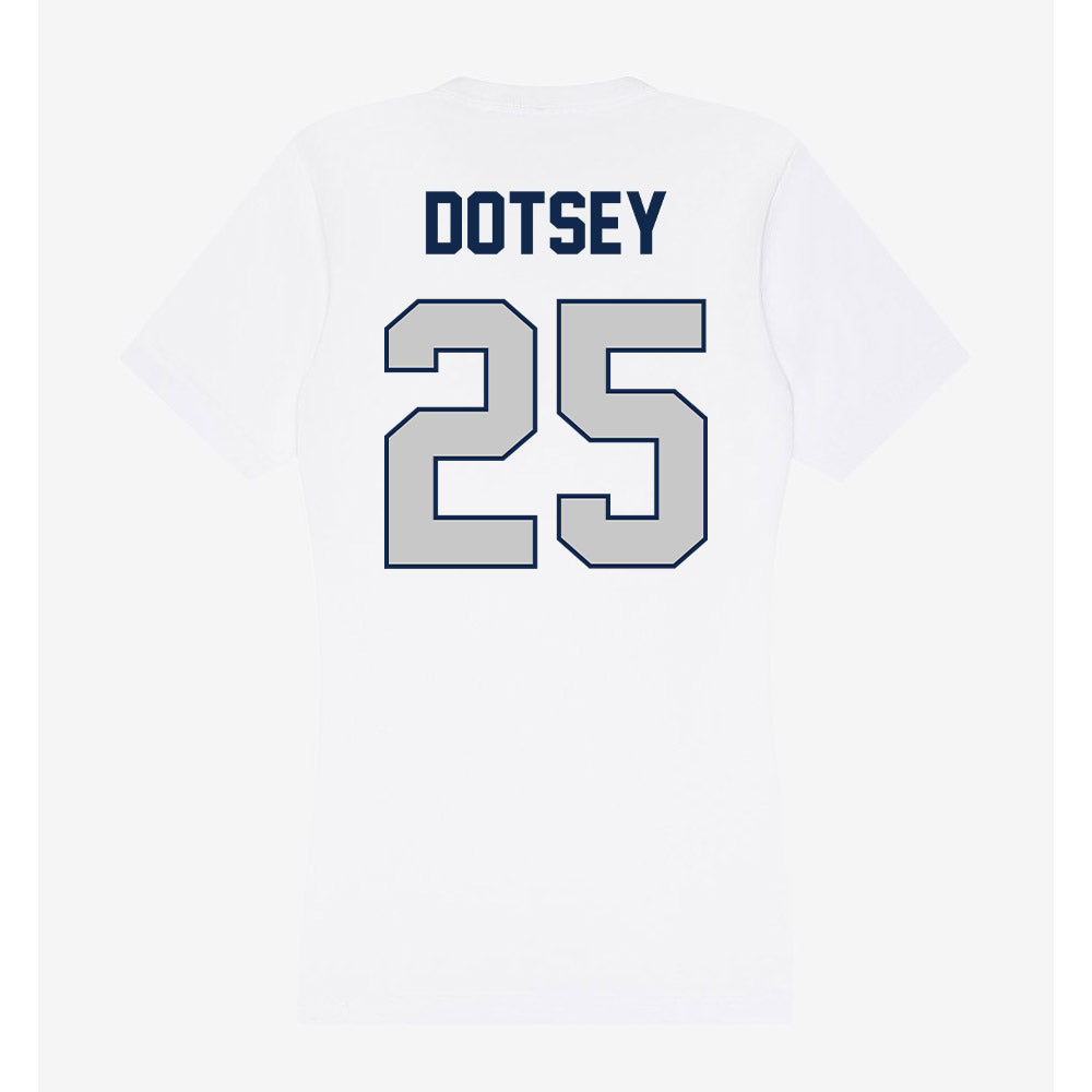 BU - NCAA Women's Basketball : Caroline Dotsey - Women's V-Neck T-Shirt-1