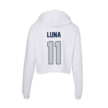 BU - NCAA Men's Soccer : Jose Luna - Women's Crop Fleece Hoodie-1
