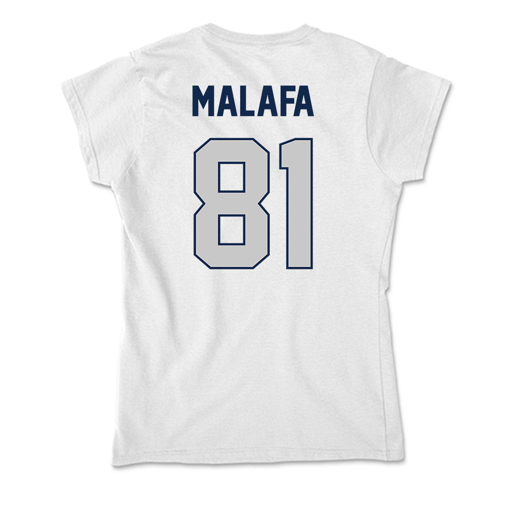 BU - NCAA Football : Ethan Malafa - Soft Style Women’s T-Shirt-1