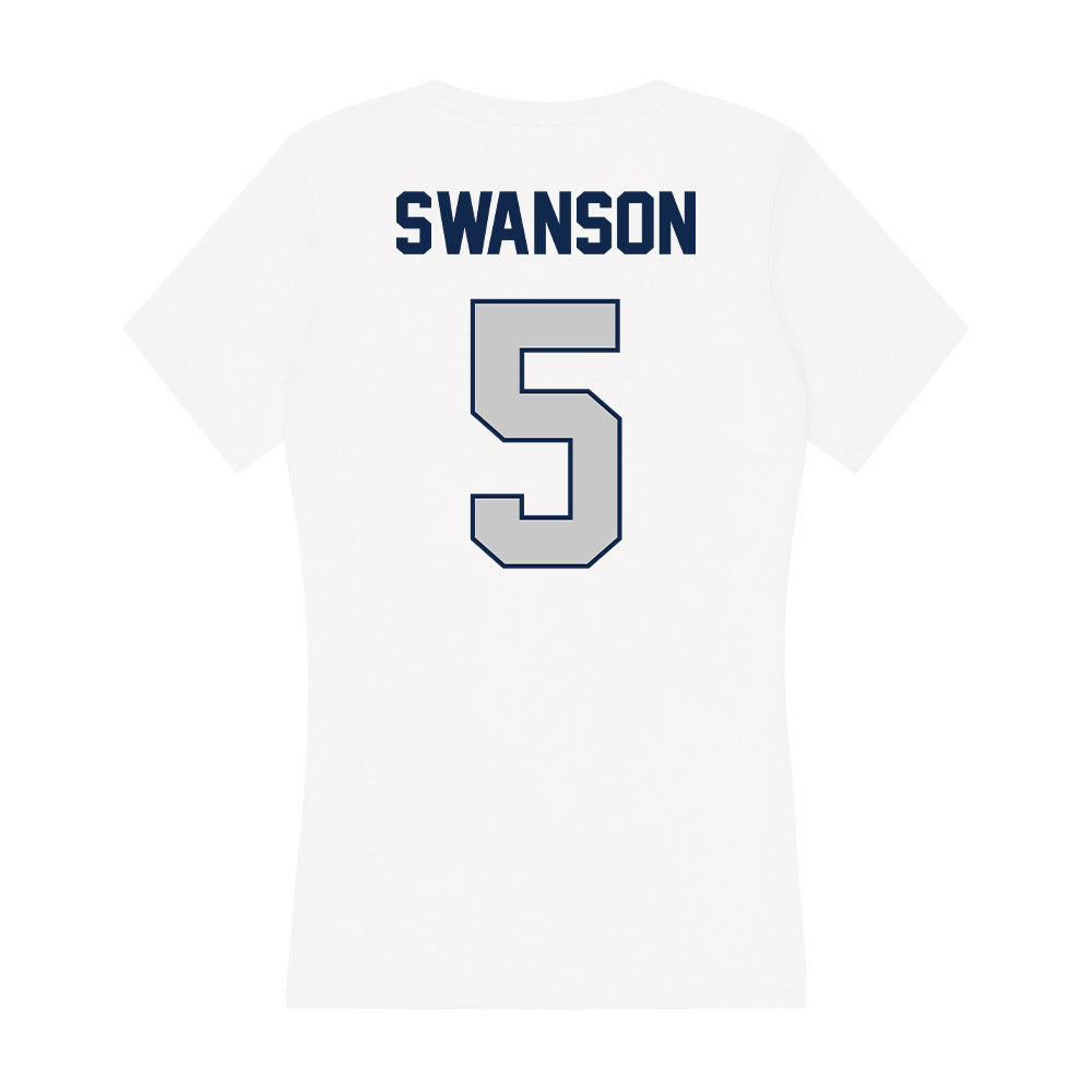 BU - NCAA Women's Basketball : Mckenzie Swanson - Women's V-Neck T-Shirt-1