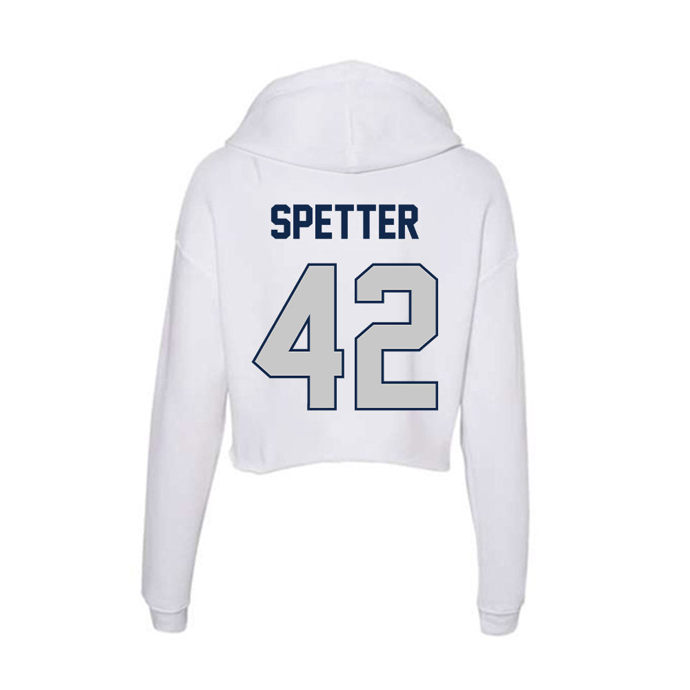 BU - NCAA Football : Brayton Spetter - Women's Crop Fleece Hoodie-1