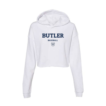 BU - NCAA Baseball : AJ Solomon - Women's Crop Fleece Hoodie-0