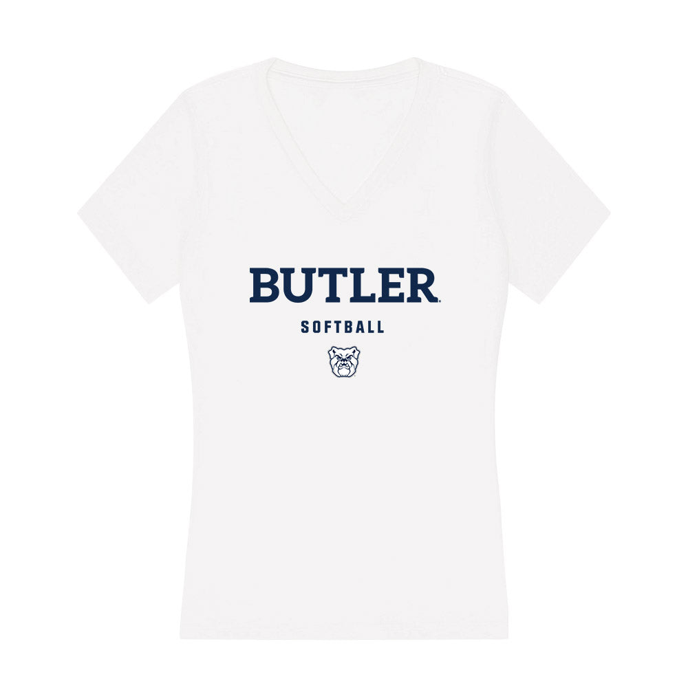 BU - NCAA Softball : Makena Alexander - Women's V-Neck T-Shirt-0