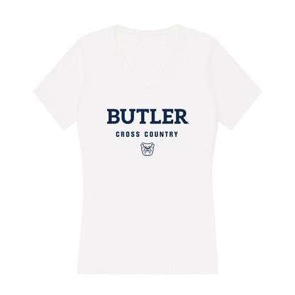 Butler - NCAA Men's Cross Country : Eli Fullerton - Women's V-Neck T-Shirt-0