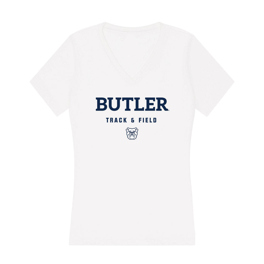 Butler - NCAA Men's Track & Field : Ryan Elston - Women's V-Neck T-Shirt-0