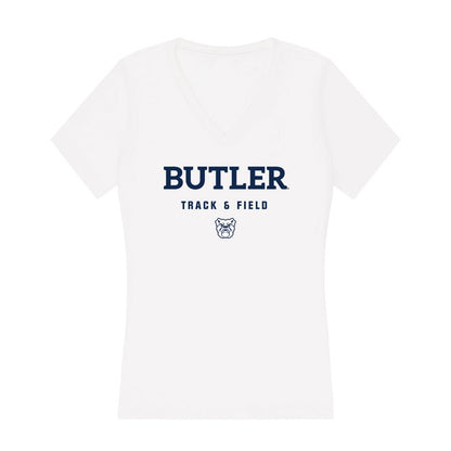 Butler - NCAA Men's Track & Field : Ryan Elston - Women's V-Neck T-Shirt-0