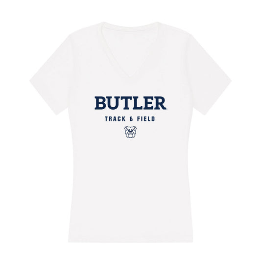 Butler - NCAA Men's Track & Field : Ryan Elston - Women's V-Neck T-Shirt-0