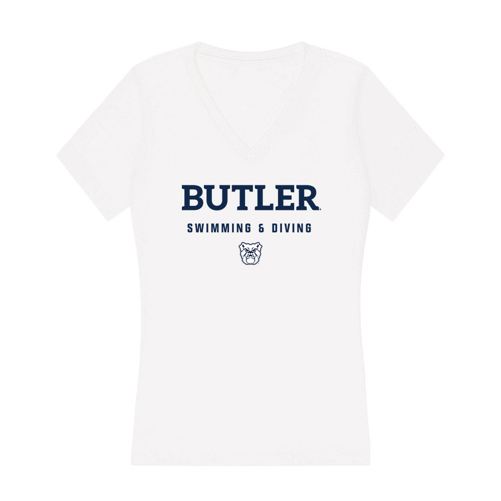 Butler - NCAA Women's Swimming & Diving : Ashlyn Canale - Women's V-Neck T-Shirt-0
