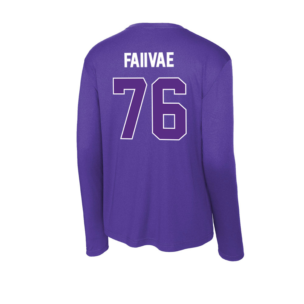 North Alabama - NCAA Football : Anthony Faiivae - Activewear Long Sleeve T-Shirt-1