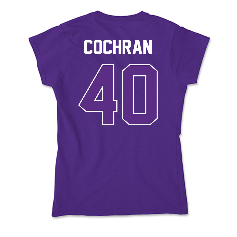 North Alabama - NCAA Baseball : Charlie Cochran - Soft Style Women’s T-Shirt-1