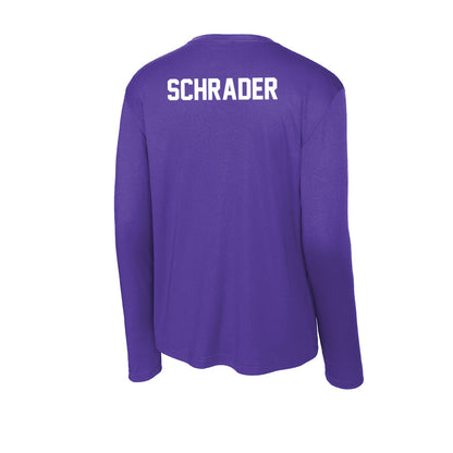 North Alabama - NCAA Men's Cross Country : Mason Schrader - Performance Long Sleeve T-Shirt-1