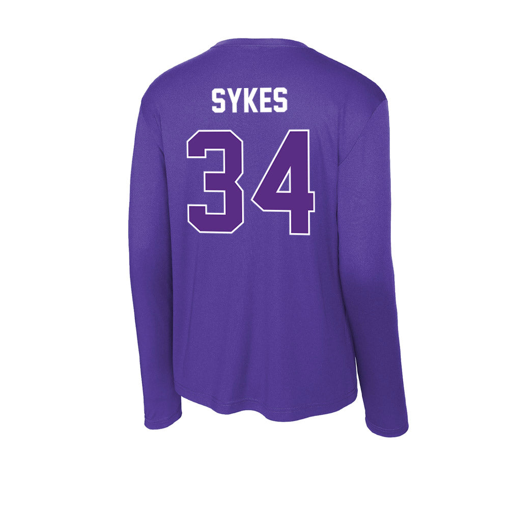 North Alabama - NCAA Baseball : Dane Sykes - Performance Long Sleeve T-Shirt-1